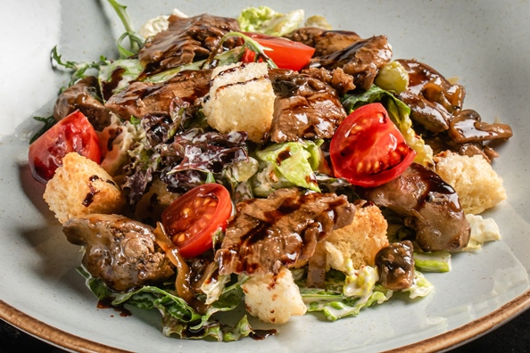 Салат Угли Двойное мясо